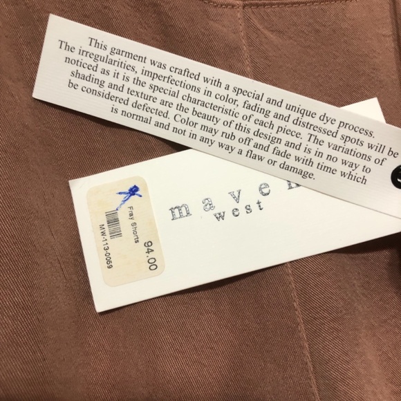 Maven West Fray Shorts NWT Size XS. (B) - Picture 4 of 4